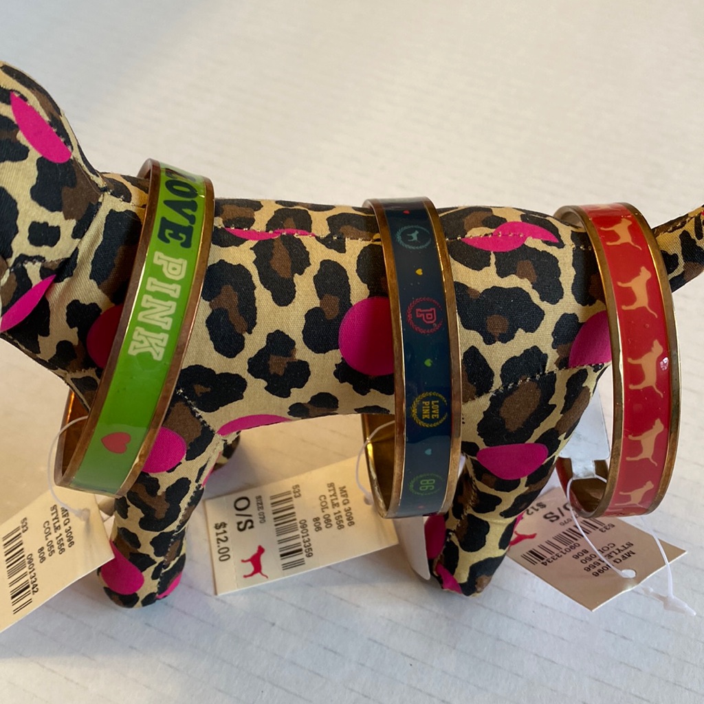 Vintage Pink Set Of 3 Bracelets